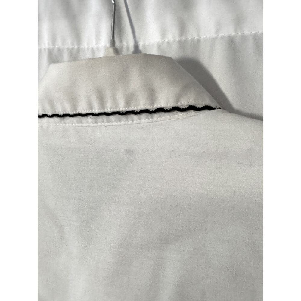 Vintage Cowboys Turtle Association by Roper Western Shirt Mens XL White Black - Picture 10 of 13